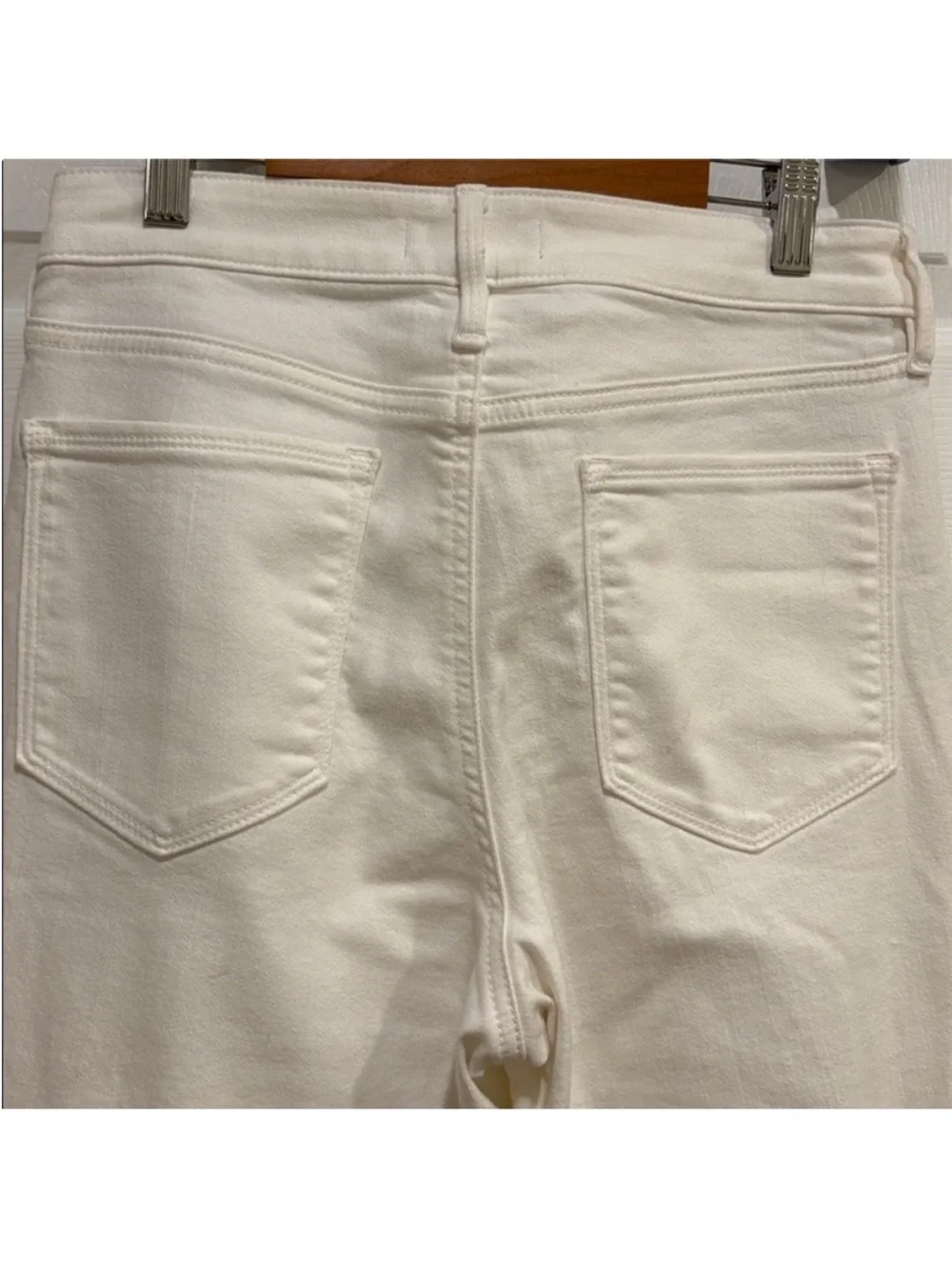 Athleta Cream Skinny Jeans